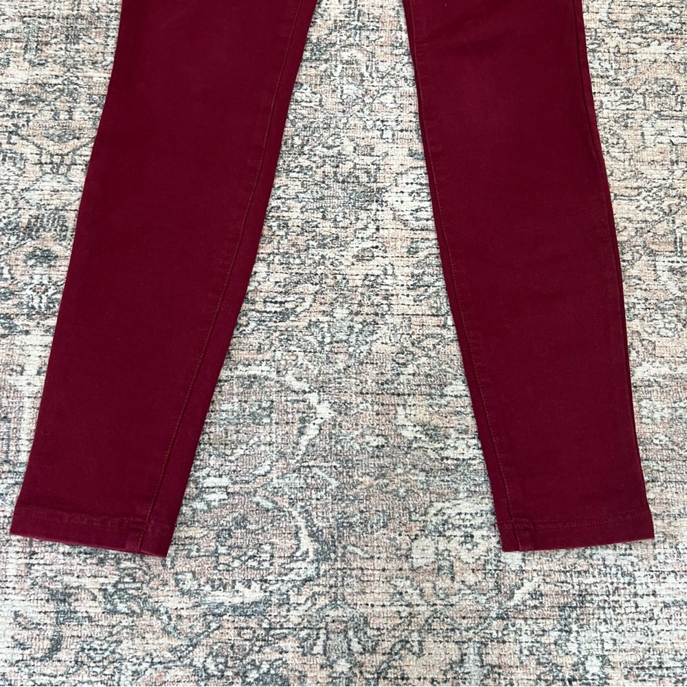 Kut From The Kloth Ultra Skinny Pants Size 2 Red Jennifer - Picture 5 of 15